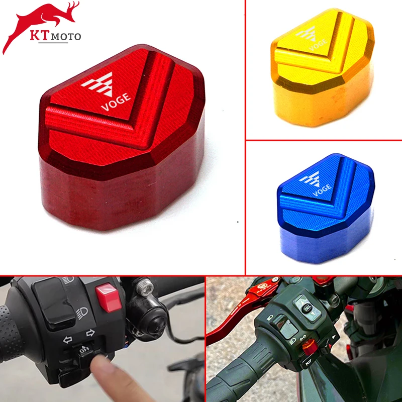 VOGE Accessorie Mototcycle CNC Switch Button Turn Signal Switch Key cap For Loncin Voge 200AC 300AC 300R 500DS 500R 650DS ER10