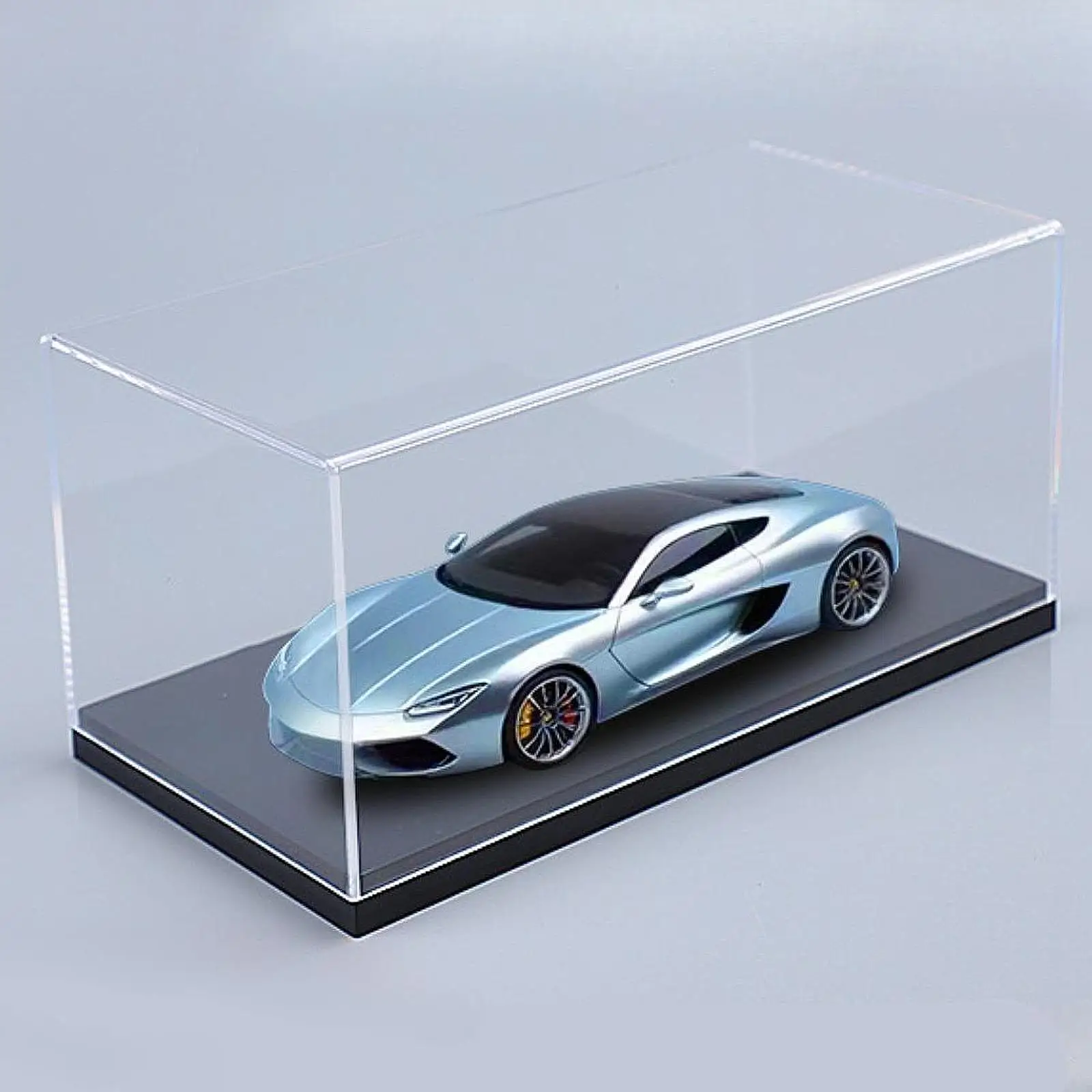 

Acrylic Model Car Display Case Display Box 1/32 Countertop Versatile Protection Showcase Transparent for Figures Memorabilia