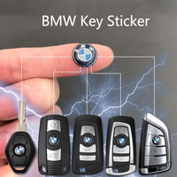 5pcs 3d Aluminium 14mm 11mm Logo BMW Key Sticker Emblem Badge For BWM E39 E46 E90 E60 E36 E87 X1 X2 X3 X4 X5 X6 Key Accessories