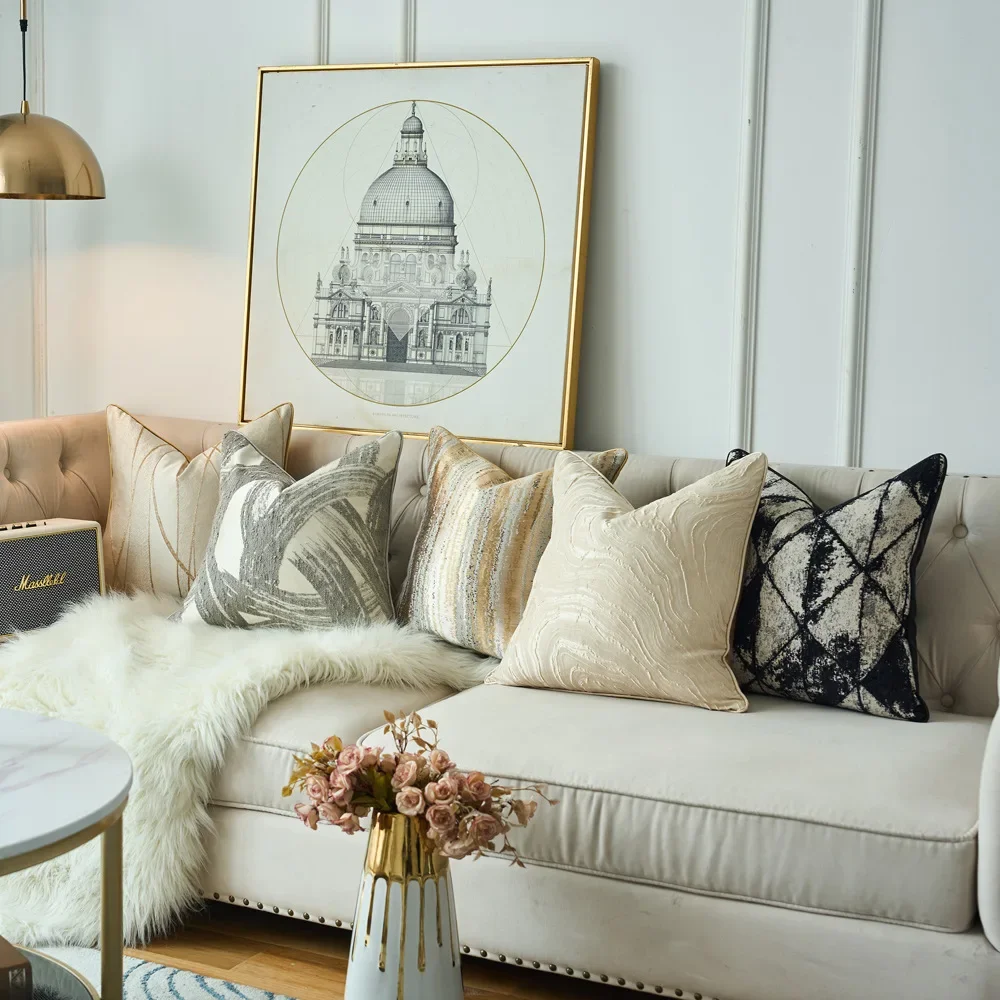 

Design Geometric Cushion Cover Decorative Super Throw Pillow Cover For Home Sofa Living Room Hotel 30x50 45x45 50x50 60x60CM