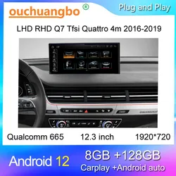 Ouchuangbo Radio Recorder For 12.3 Inch Q7 4m 2016 2017 2018 2019 Multimedia screen Gps Navigation Android All In One Lhd Rhd