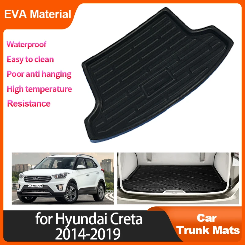 

Car Rear Trunk Mats For Hyundai Creta ix25 Cantus 2014-2019 2018 2017 Auto Accessories Waterproof Protective Trunk Storage Pad