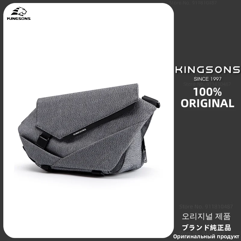 

Kingsons Waterproof Messenger Bag Tide Brand Tooling Sports Messenger Bag Multi-functional Men bag Shoulder Bag Chest Bag Women