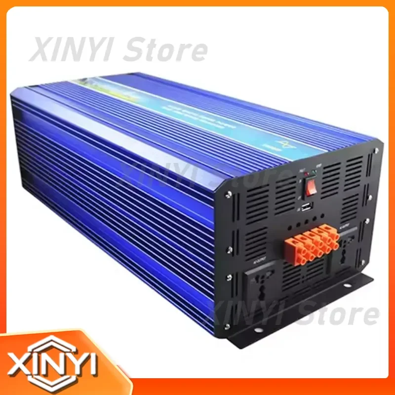 6000W Pure Sine Wave Solar Inverter DC 36V 29V-42V to AC 220V 230V 240V 50Hz Off Grid with Digital Display Multi-function