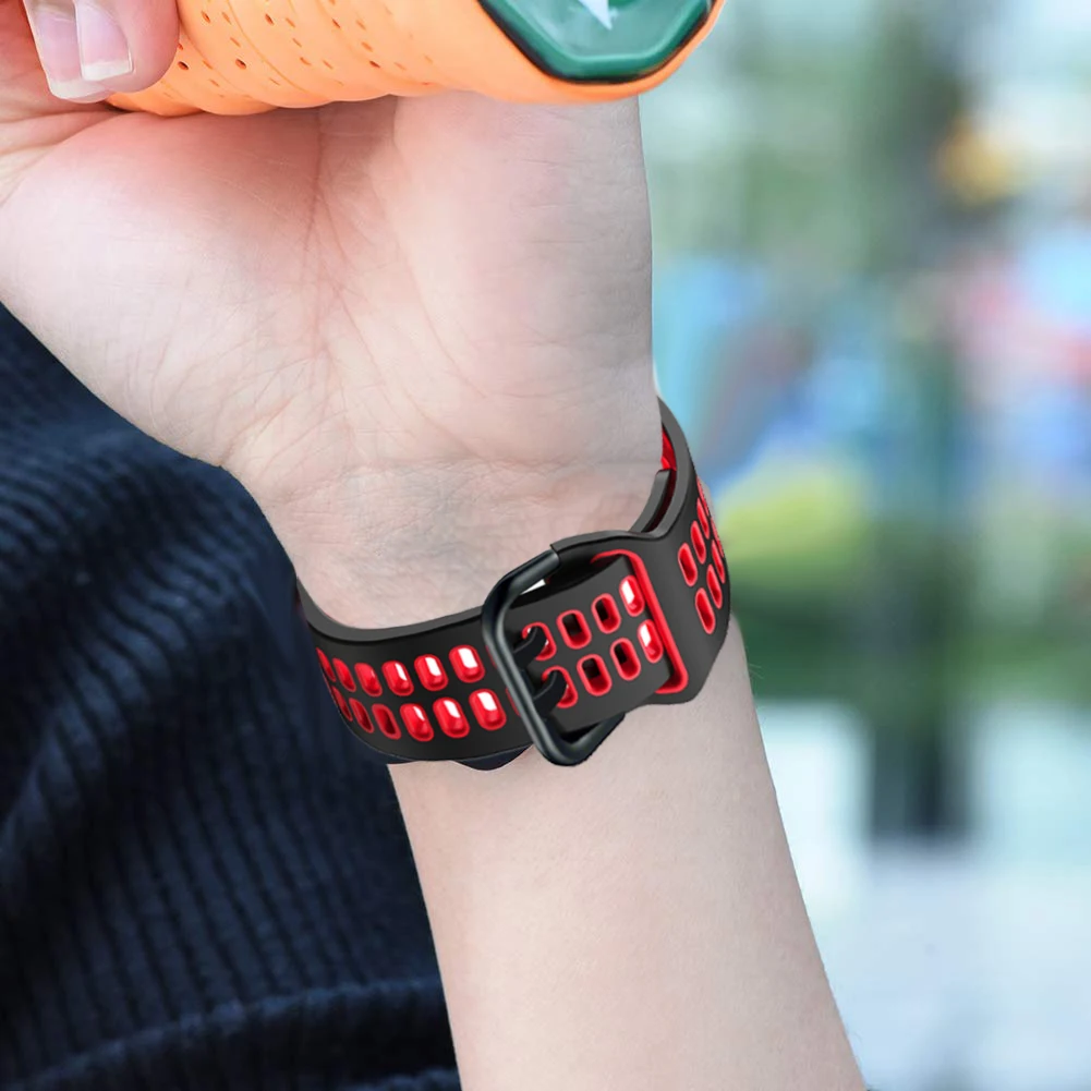 Ремешок для Samsung Galaxy Watch 4 5 Pro 6 classic 46 мм 44 мм 40 мм 45 мм 20 мм без зазоров Спортивный силиконовый браслет Galaxy Watch 4 ремешок