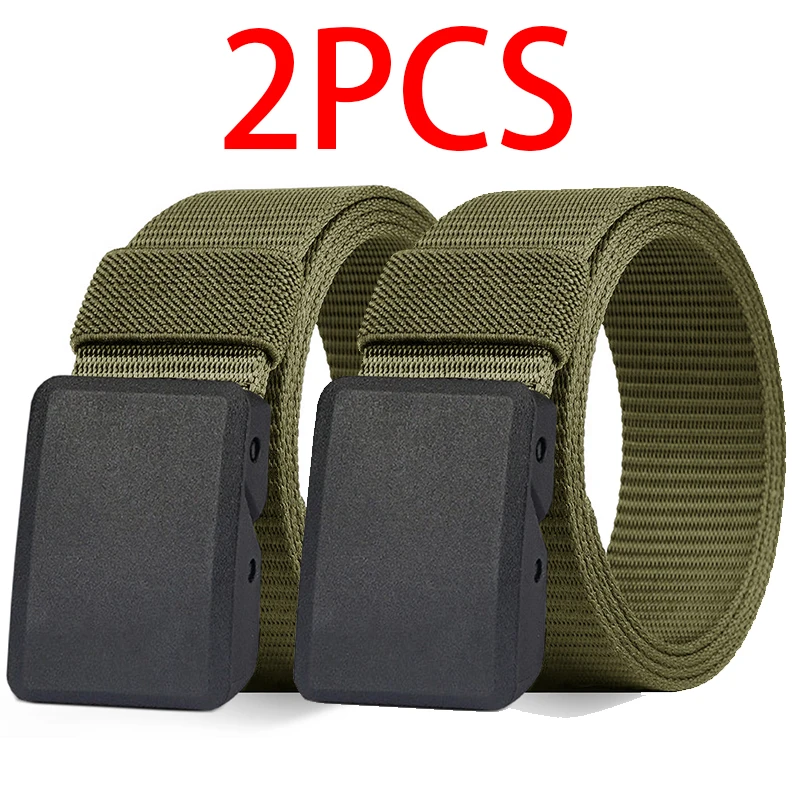 2PC Military Automatic Buckle Nylon Belt Outdoor Hunting Multifunctional Tactical Canvas Belt High Quality Men And WomenBelt, image 12