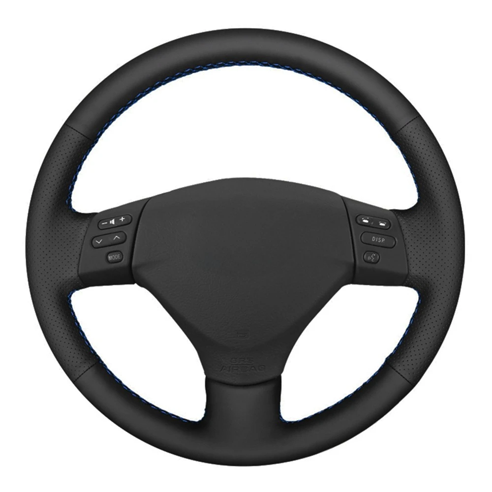 Car Steering Wheel Cover DIY Black Artificial Leather For Lexus RX330 RX400h RX400 2004-2007 Toyota Corolla Verso Camry