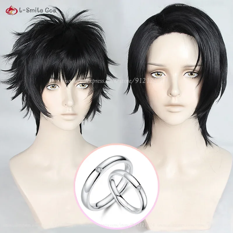 Yuta Okkotsu Yuta Cosplay Wig Short Black Heat Resistant Synthetic Hair Yuuta Okkotsu Cosplay Anime Cosplay Wigs + Wig Cap