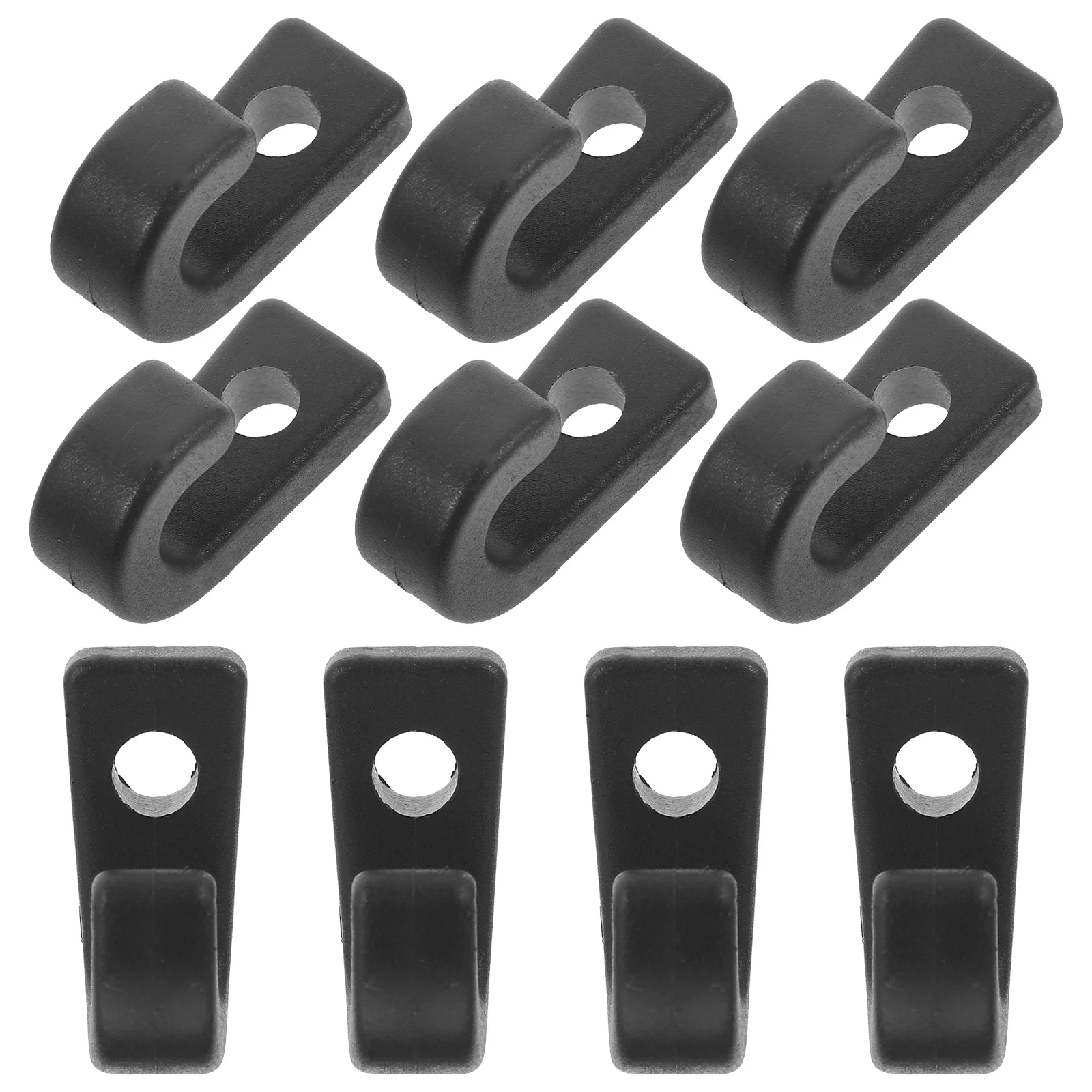 

10pcs Kayak Rudder Jshaped Hook Accessories Durable PP Canoe Replacement Parts Outdoor Bungee Hooks Lashing Gear Secure