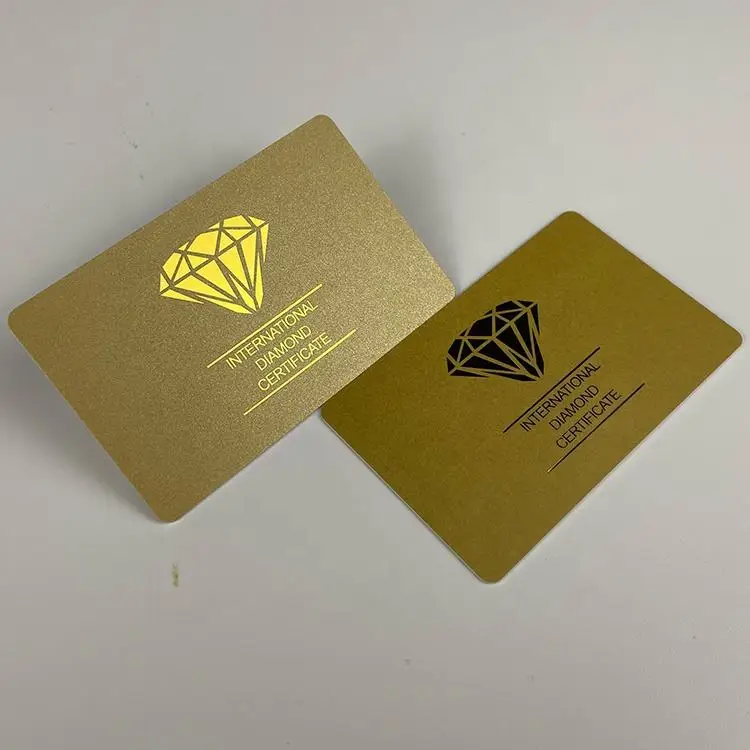 Customized 0.76mm Thick PVC Business Card Personalized Hot Stamping Process VIP Plastic Gift Card for Business