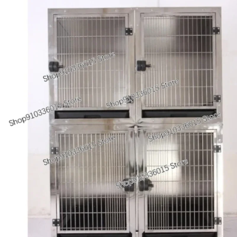

Luxury Iron Pet Dog Crate Mental Stackable Dog Cages Modular Large Stainless Steel Kennel