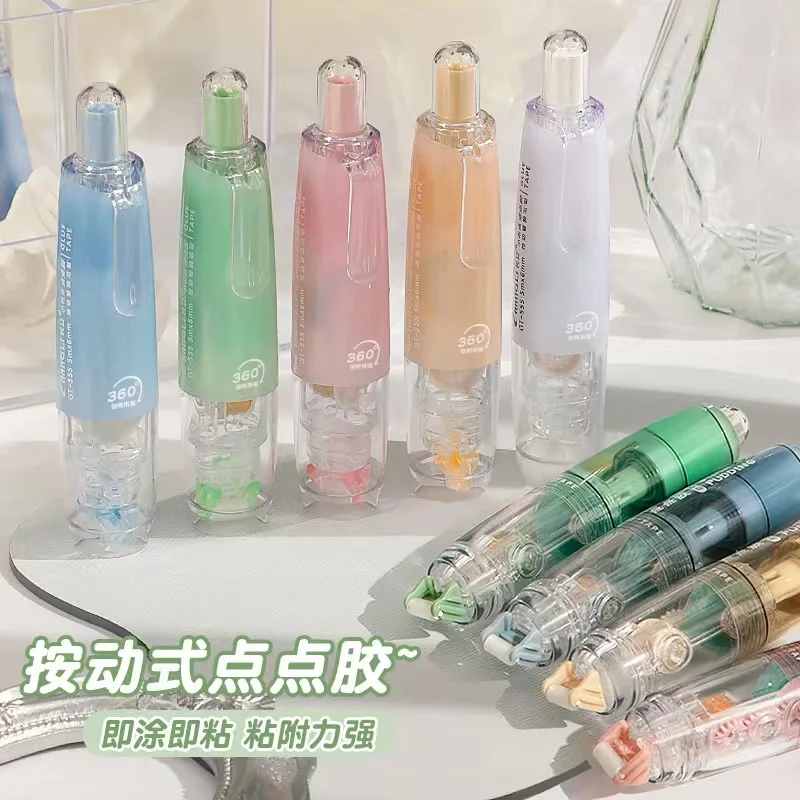 

Transparent Dot Dispensing Double-sided Tape Replaceable Refills Handbook Dot Glue Stationery School Office Supplies