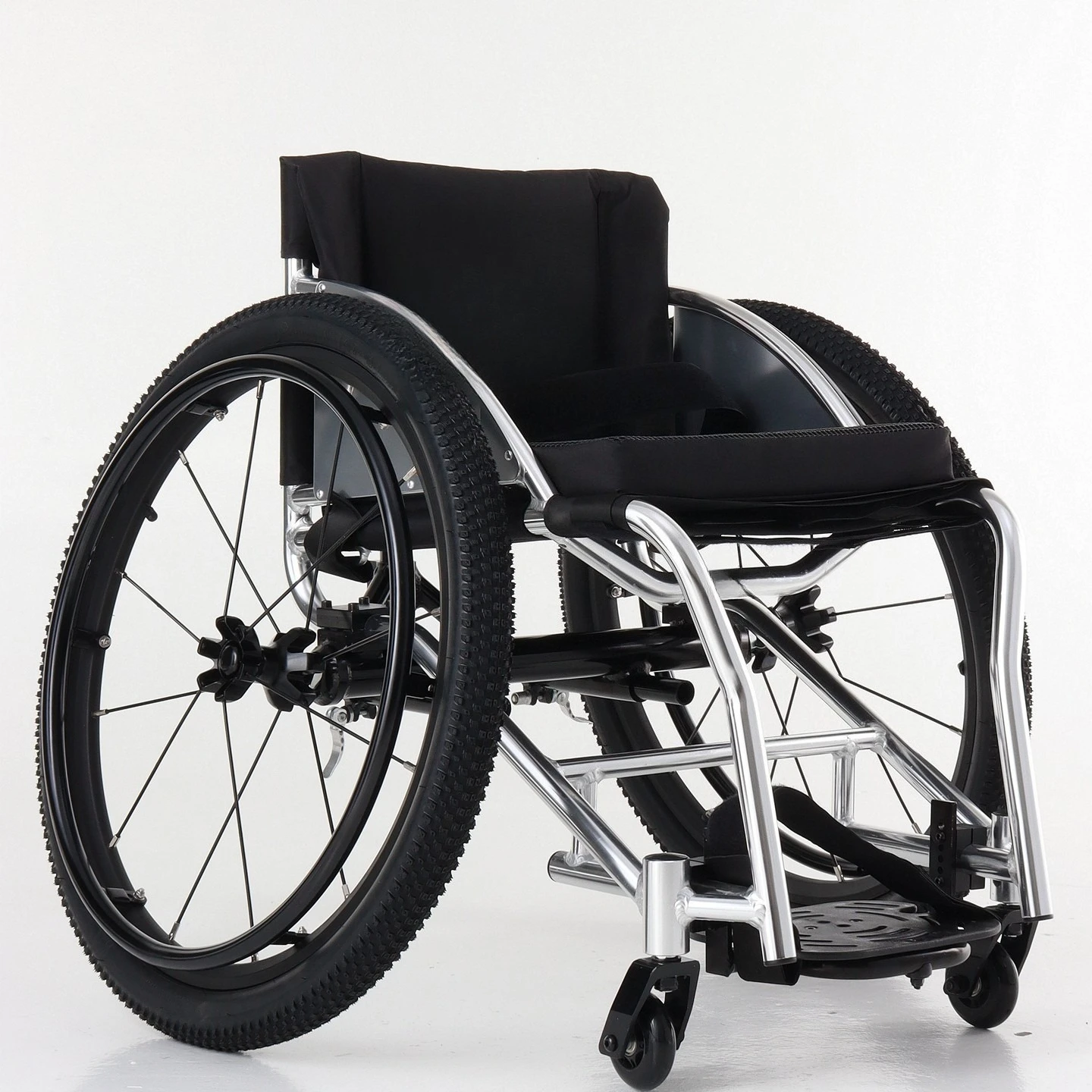 24 Inch Sports Wheelchair Rear Rolling Unit 24×1.95 Inflatable Tire Aluminum Alloy Spoke Hub Mobility Replacement Parts