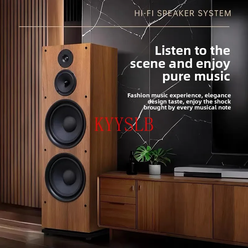 200W 10-inch Home Passive Speaker High-power Audiophile Hifi Bookshelf Speaker Three-way High-fidelity Floor-standing Speakers