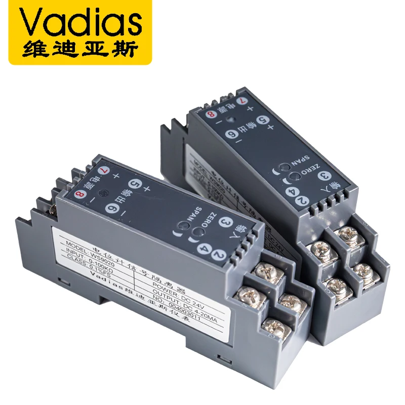 Transmetteur de signal de résistance 0-20KΩ 0-10KΩ 0-5KΩ, convertisseur de signal de résistance 4-20mA 0-10V 0-5V DC24V 1 en 1 sortie