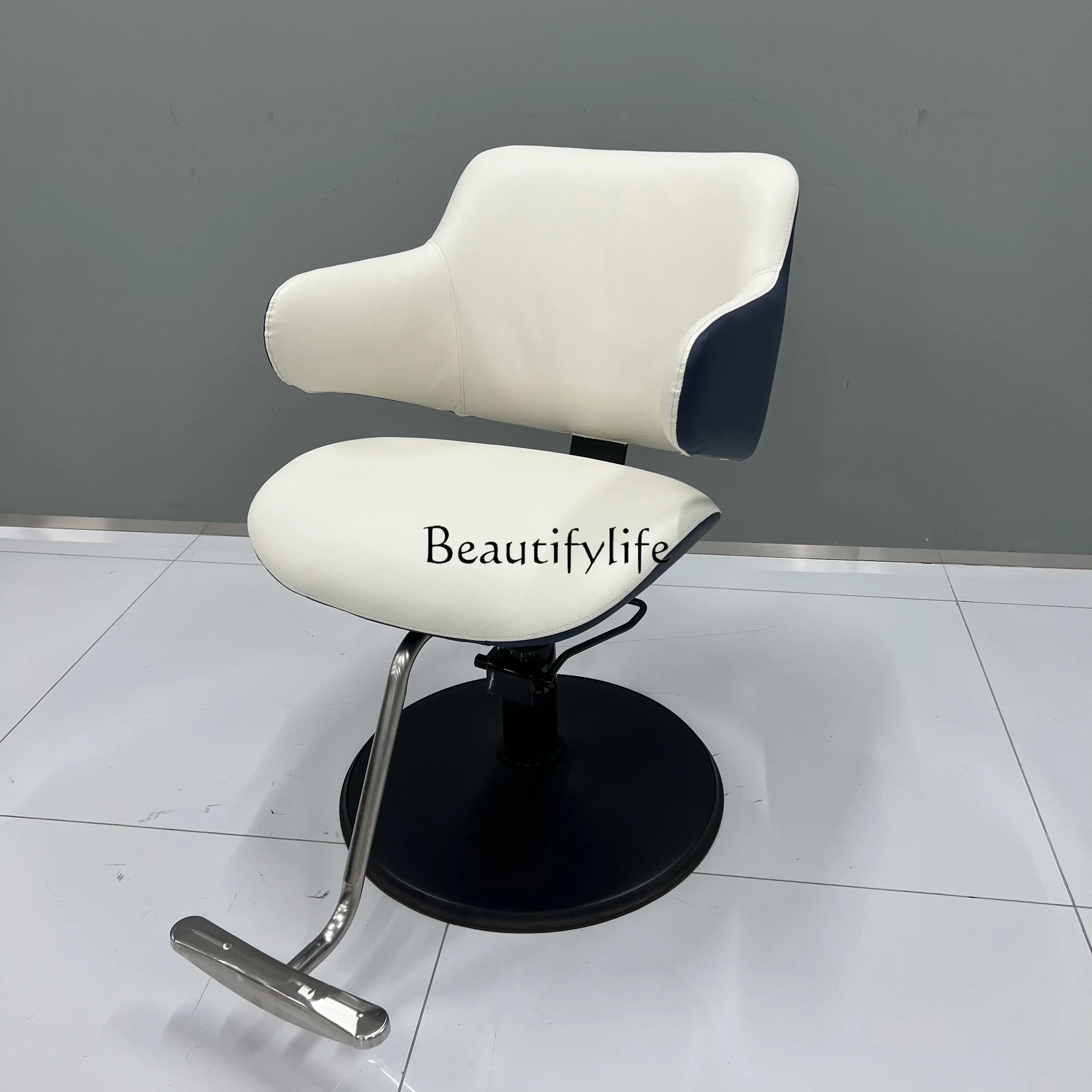 

Barber Shop Chair for Hair Salon High-Grade Lift down Cosmetology Shop Hot Dyeing Chair