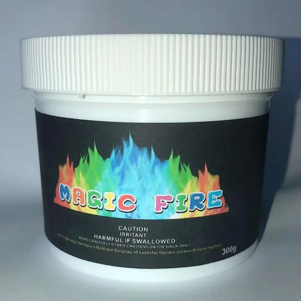 150g Changing Flame Powder Decorative Magical Fire Flame Powder Fireplace Festival Fire Powder Camping Bonfire Party Tools