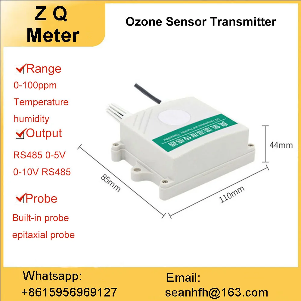 

Hot sale IP65 protection 3 in 1 temperature and humidity ozone sensor transmitter RS485 output detector 4-20mA output