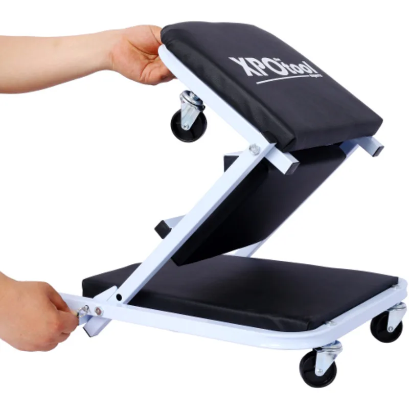 

Garage Gift 36" Z Seat 2 1 Mechanic Gifts 300 Lbs Capacity Low Profile Creeper With 6 Pcs Wheels In Garage Shop