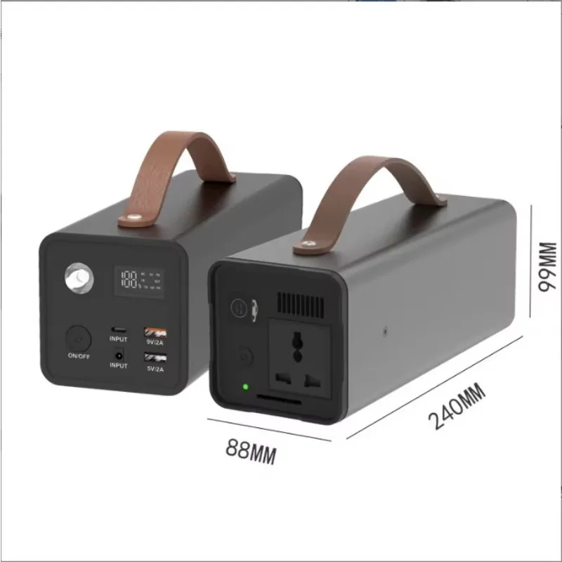 Portable 200W Energy Storage Power Station, High Capacity Outdoor Camping Emergency Backup Mobile Power Bank