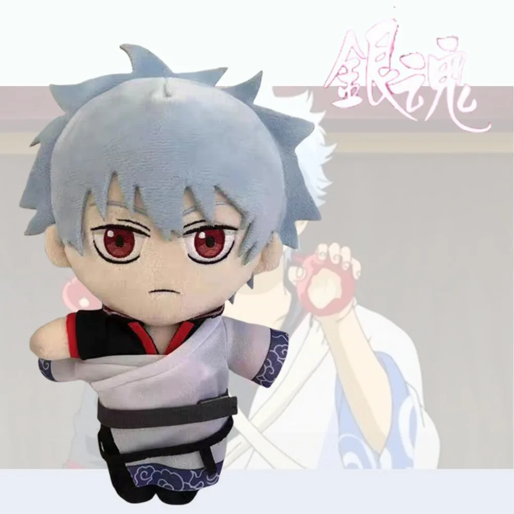 

Плюшевая игрушка-кукла Саката Гинтоки из аниме «Гинтама», хлопковая кукла-персонаж, сувенир для фанатов, украшение для дома, подарок