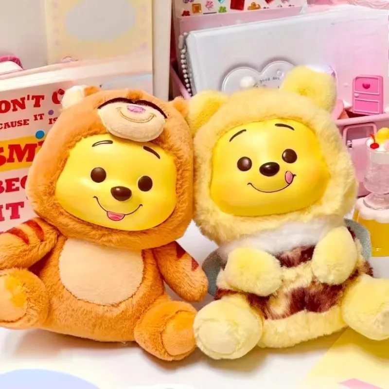 ديزني ويني ذا بوه المشاغب حفلة الفينيل اللعب Kawaii أنيمي بوه الدب حقيبة قلادة ألعاب أطفال لطيف عروسة كارتون ديكور الهدايا