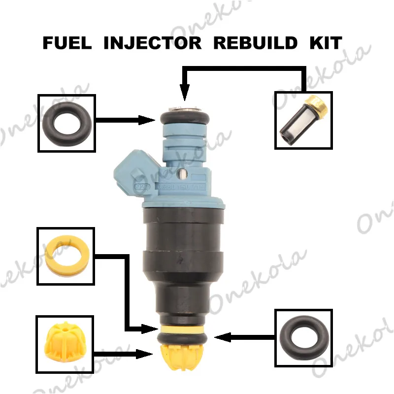 

Fuel Injector repair kit Orings Filters for 0280150715 BMW 325i 325is 325iX 750iL 850Ci 87-97 13641734776