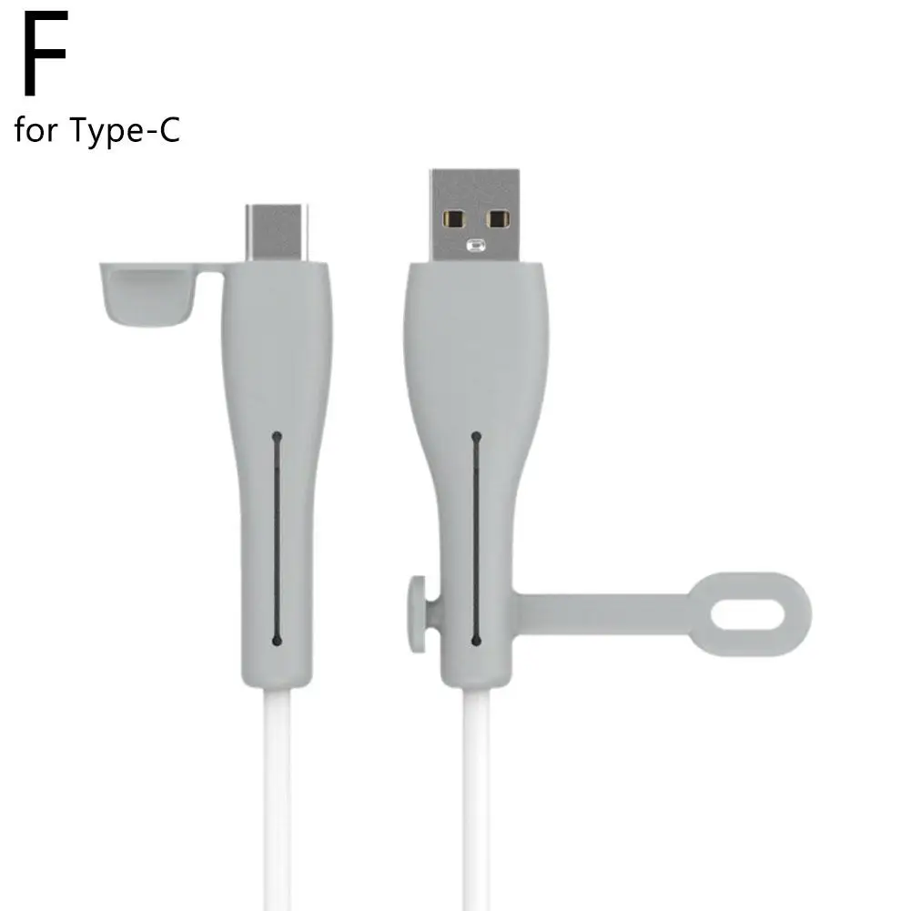 New Soft Silicone Cover Cable Protector For Apple USB Charger Cable Data Line Protector Wire Winder Practical Access G2A3