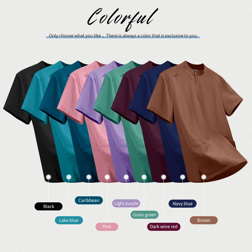 Costume da medico ospedaliero Donna Clinica per animali domestici Infermiera casual Abiti da lavoro Abiti Assistente sanitario Tuta infermieristica Uniformi mediche all'ingrosso