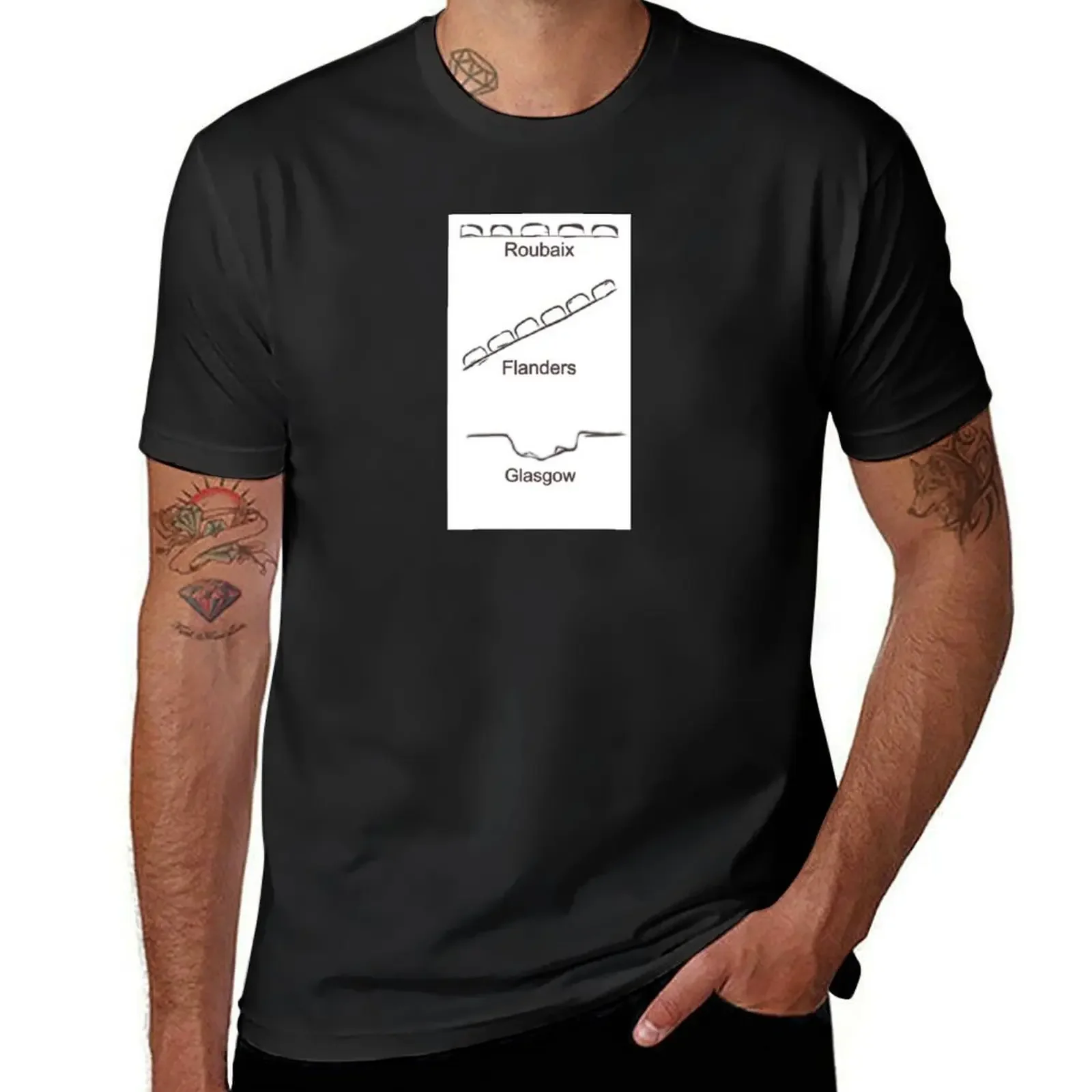 Roubaix, Flanders, Glasgow. T-Shirt vintage t shirts Aesthetic clothing shirts graphic t shirts for men cotton