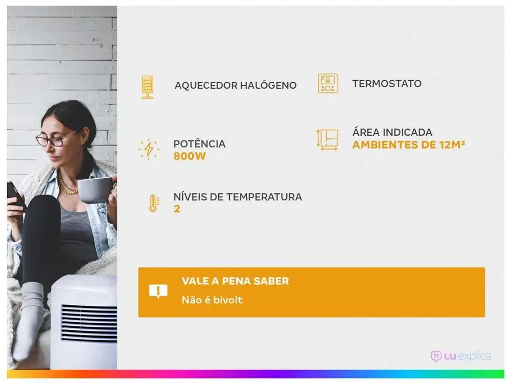 Mondial Comfort Air Halogen Heater-220V