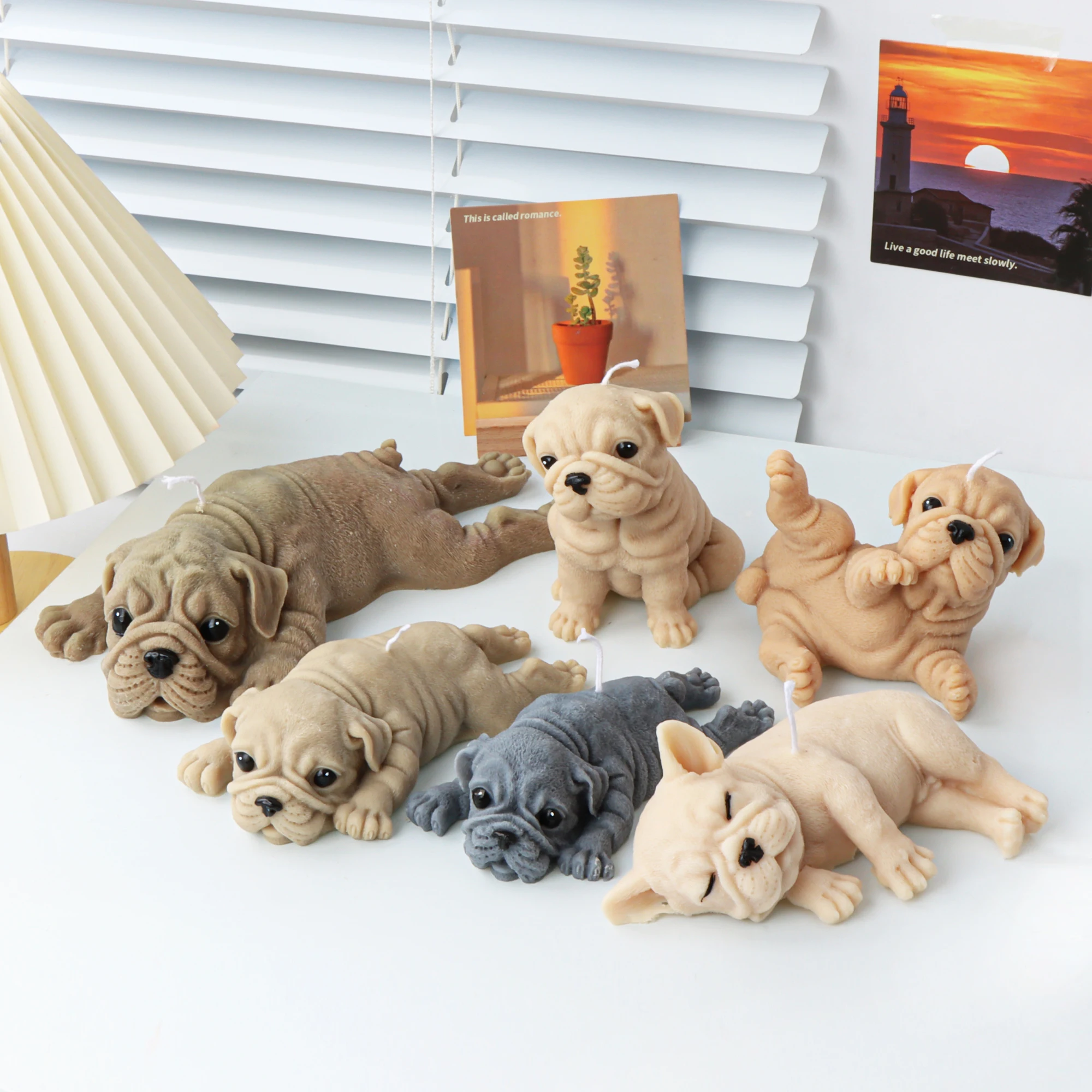 3D Cute Dog Candle Mold DIY Si - đánh giá và giá Candle Making Wax