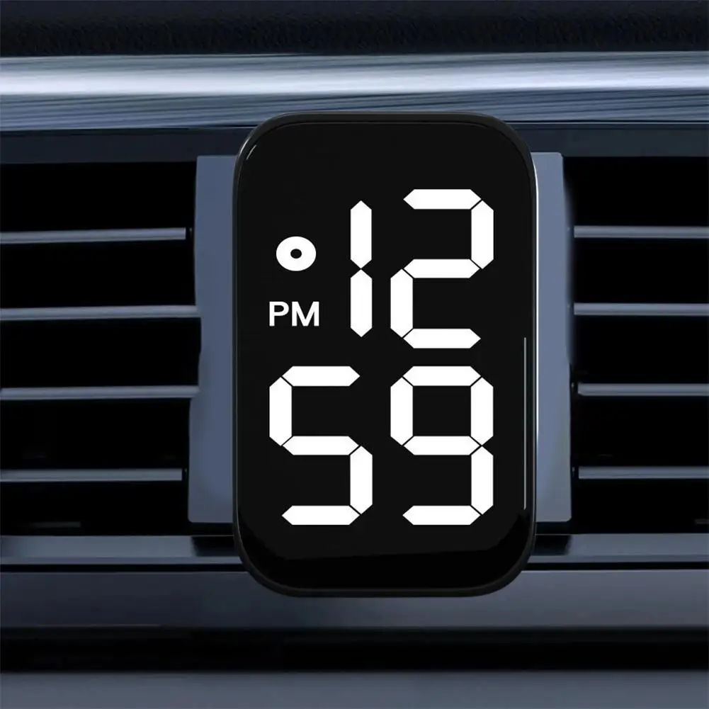 Car LED Clock Stick on Clock for Car Dashboard Interior waterproof Without Drilling Extra-long Battery Life Auto Clock
