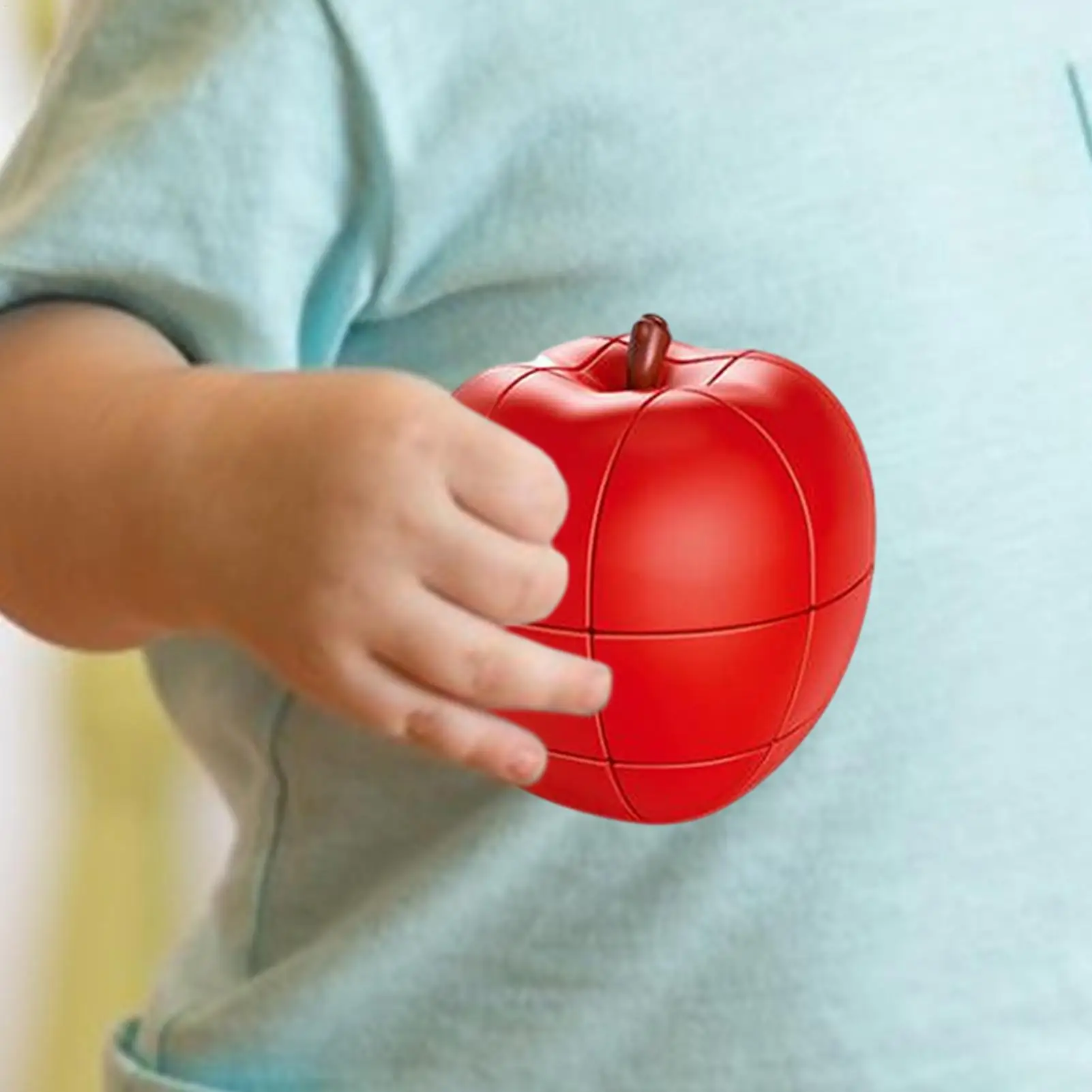 

Fruit Cube Simulation Design Educational Toy 360-Degree Rotation Puzzle Cubes for Home Bedroom Nursery Kindergarten Play