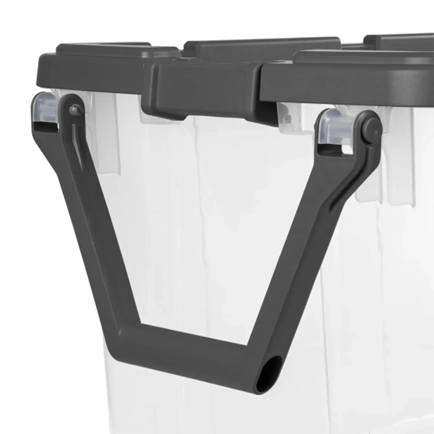 Sterilite 2er-Pack stapelbare Aufbewahrungsbehälter mit verriegelbaren Deckeln und Rollen, 160 Qt. Kleiner Schließkasten mit grauem Deckel