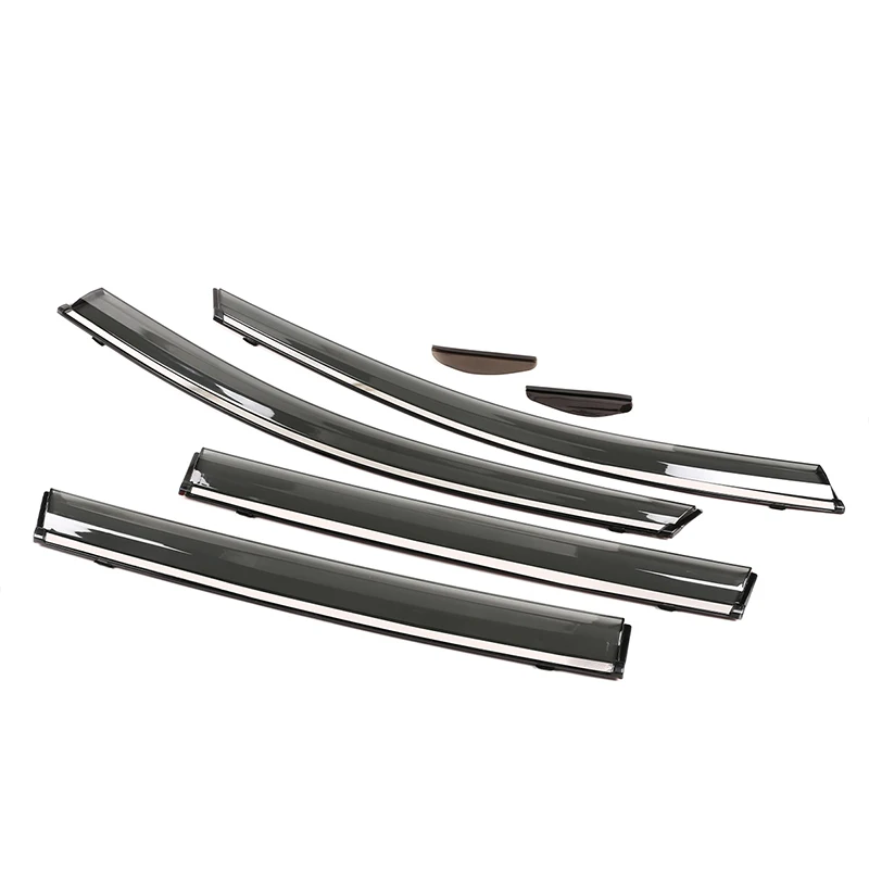 التفاصيل الخارجية 4 قطعة نافذة السيارة الجانبية قناع الحرس تنفيس المظلة المأوى المطر الحرس لهوندا CRV 2017 2018 2019 اكسسوارات السيارات #3