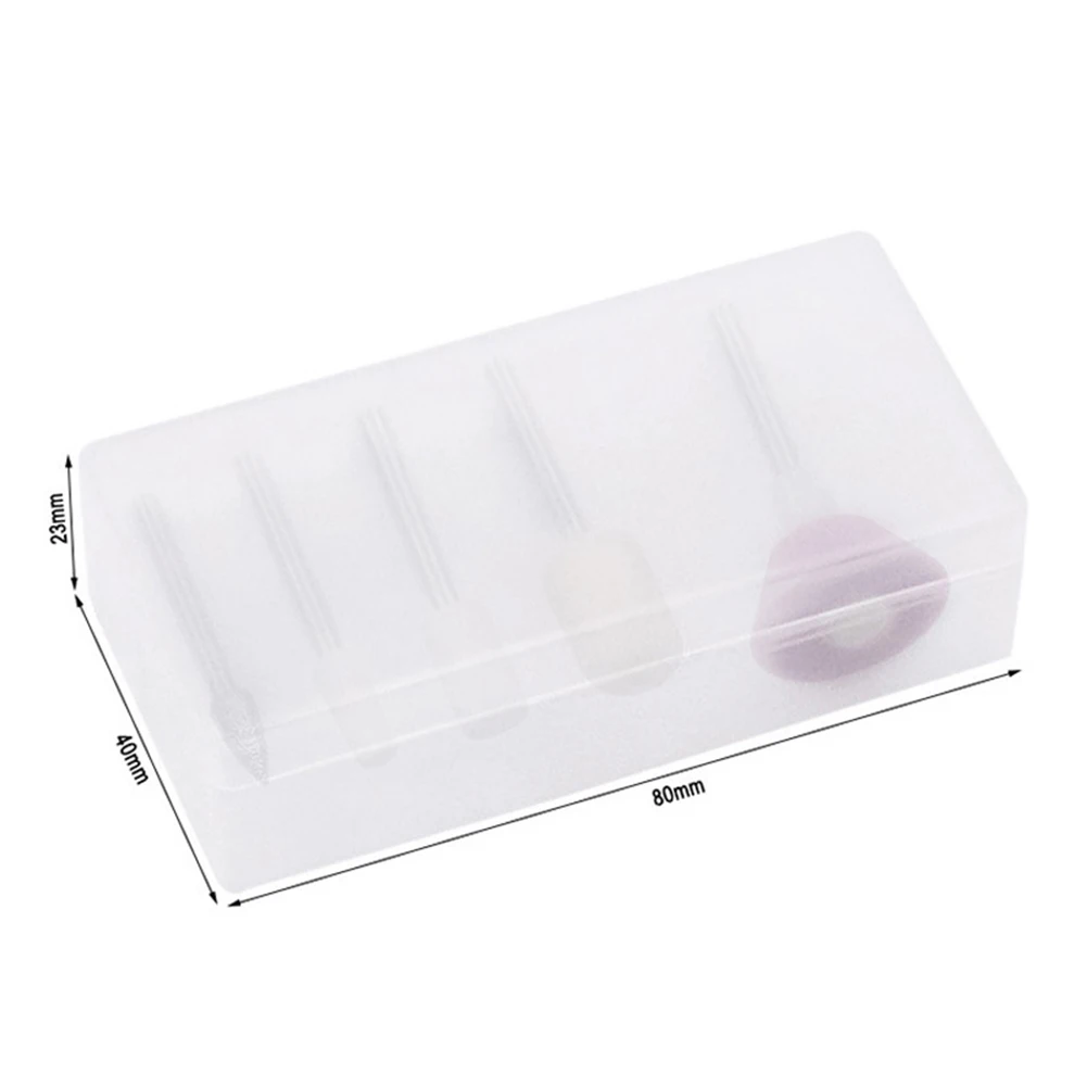 Set di punte per trapano in pietra da 5 pezzi Die Craft smerigliatrice rotante in metallo/plastica rettifica fai da te Hobby Carving lucidatura