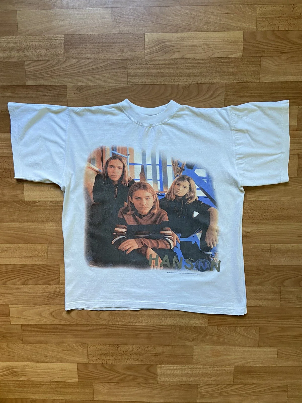 Vintage 1998 Hanson T-shirt 90s Rock Pop Band Tee