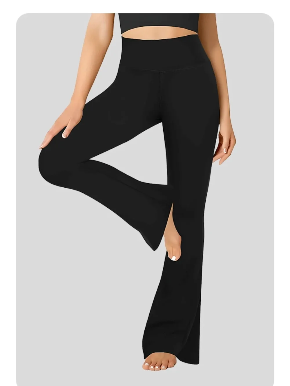 KIDCRKJ Women's Super Soft Flare Pants High Waisted Tummy Control Workout Yoga Leggings Bell Bottoms Exercise Sports Ladt Pants