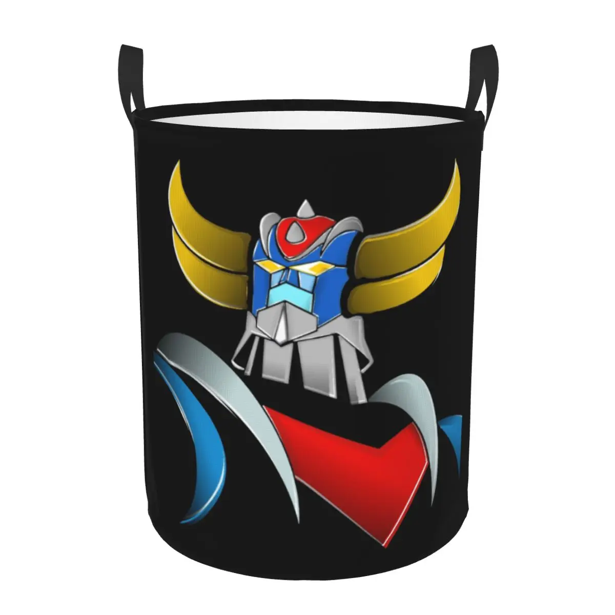 Goldorak Grendizer Laundry Basket Collapsible Anime UFO Robot Goldrake Baby Hamper for Nursery Toys Organizer Storage Bins