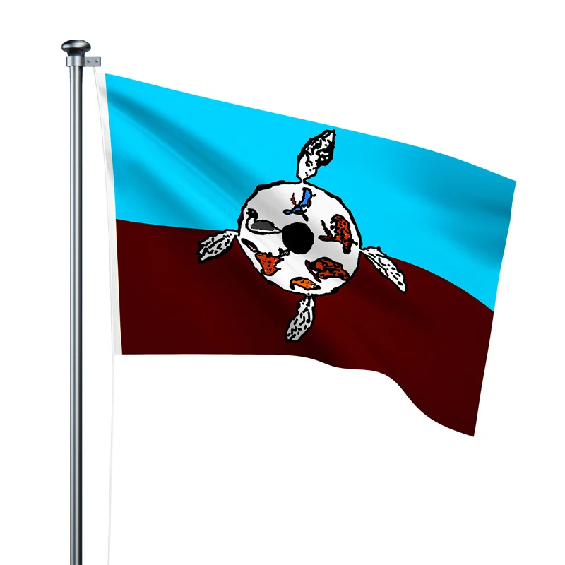Gaslight Gatekeep Girlboss 5' x 3' Temagama Ojibwa Indigenous Peoples of Canada Flag Banner 150cm x 90cm