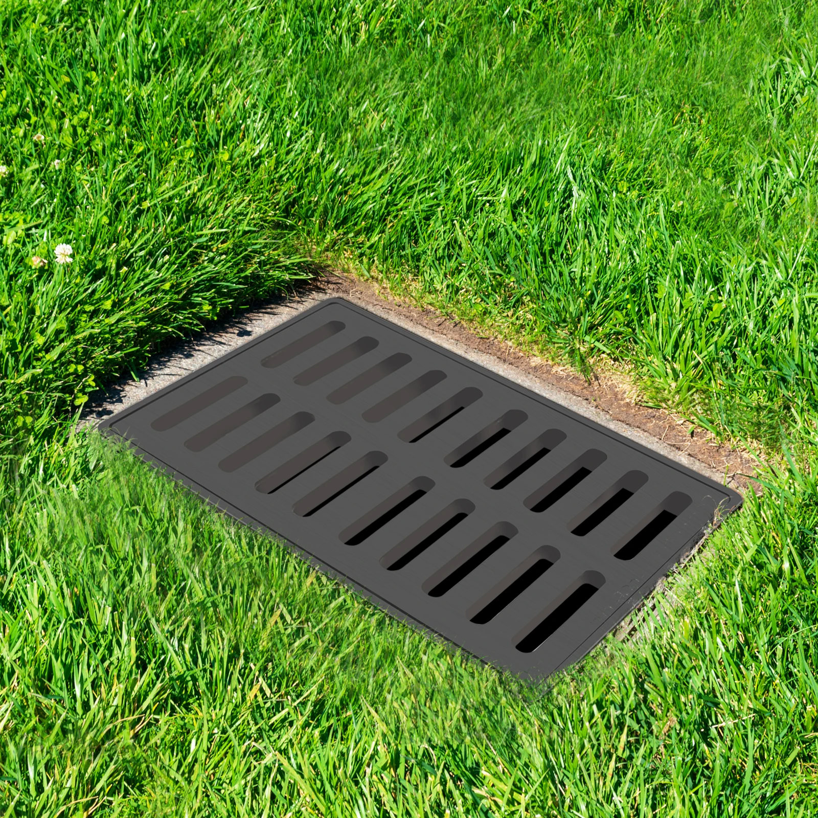 

Крышка сливной решетки 24x16 дюймов и крышка дренажной решетки, высокопрочная крышка для наружного плаща для газона, тротуара, сада