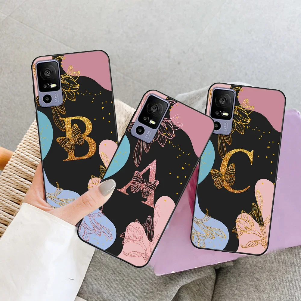 For TCL 40 SE Case For TCL 40 SE Soft Silicone Fashion Protective Cover For TCL 40 SE 40se Fundas Bumper Coque