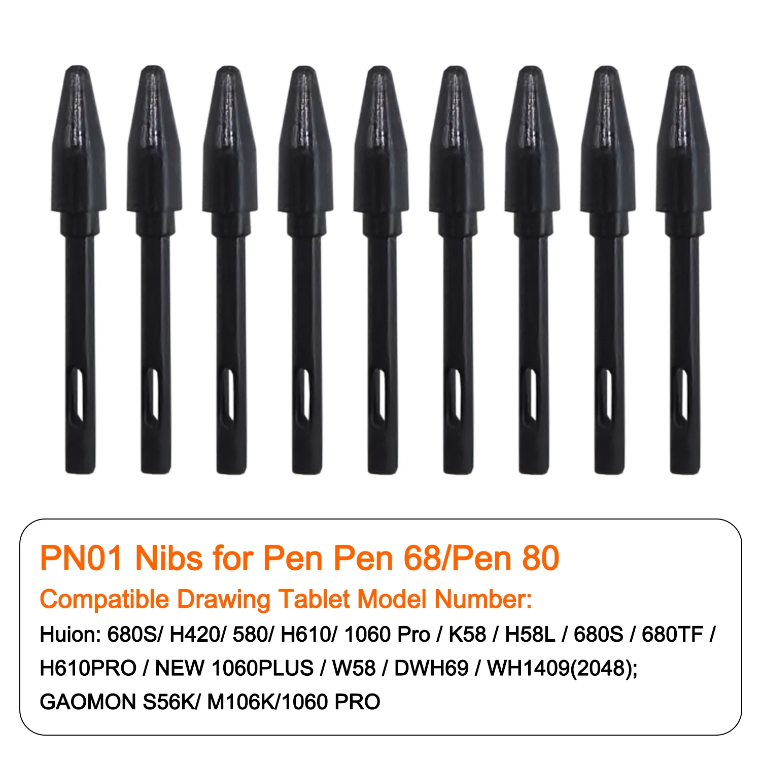 

Pen Nibs For huion Digital Pen Display Tablet Accessories For Inspiroy Dial 2/H640P/HS611/Kamvas Pro 13(2.5K)/Kamvas Pro 19