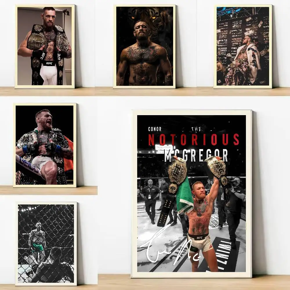 Poster Posters Decorative Paintings Study 1pc C-Conor Boxing McGregor Bedroom Bar Background Wall Murals Gifts