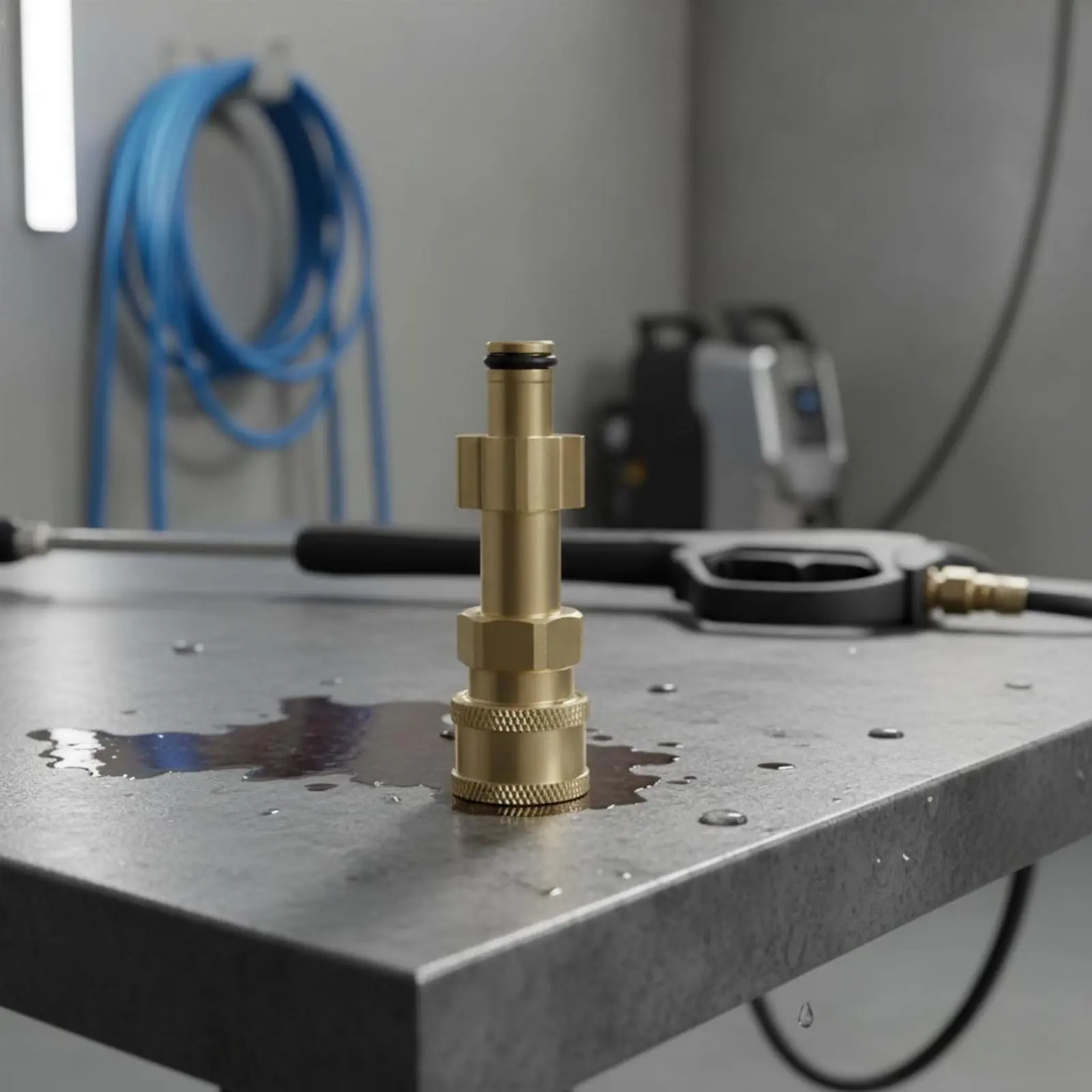 1/4 Inch Quick Connect Adapter Sturdy Duty Pressure Washer Adapter Brass Hose Fitting Long-Lasting Construction for Car Owners