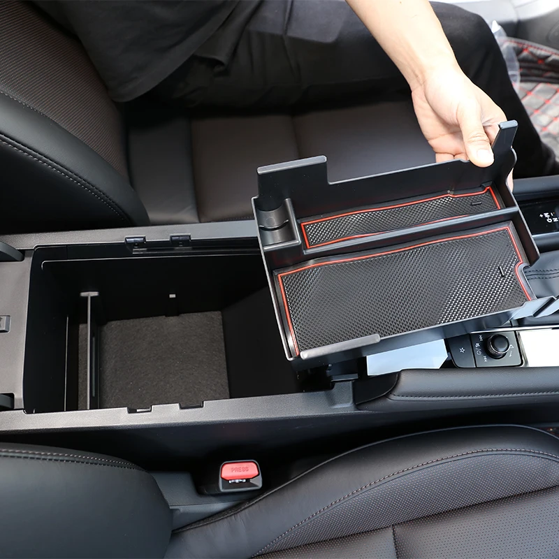 

ABS Central control center armrest compartment organizer tray For Mazda 3 BP 2020 LHD car Accessories