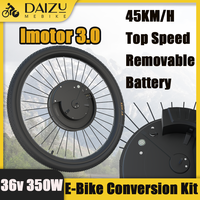 Imortor 3.0 Electric Bike Conversion Kit 36V 7.2Ah Removable Li-Battery App Diaplay Two Visions Front Motor Easy Installation