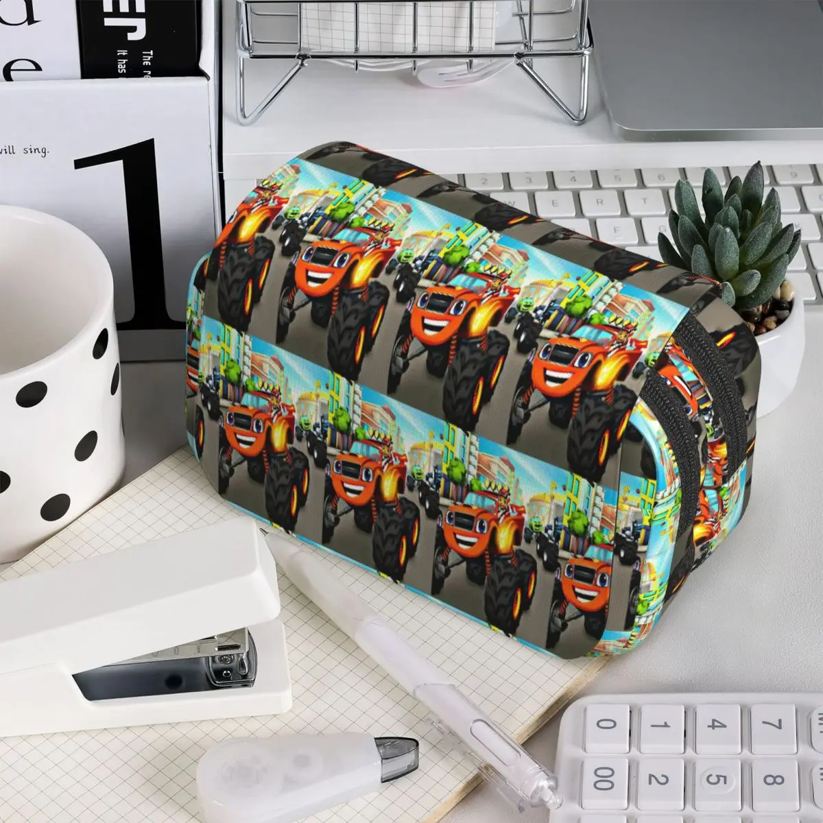 Blaze And The Monster Machines Pencil Case for Studen Gifts Pen Box Pencil Bag Stationery Supplies Pen Holder Bag