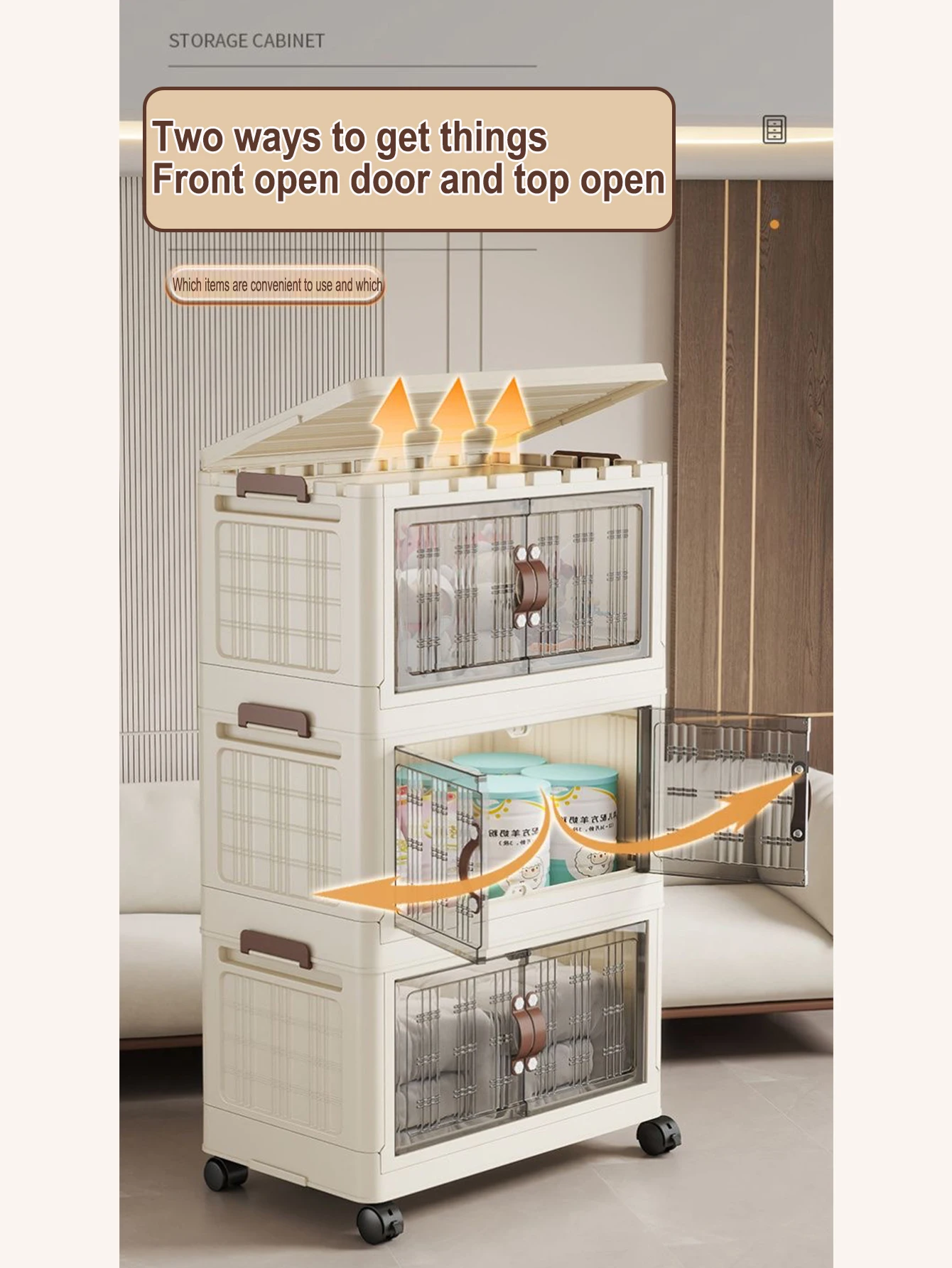 Multifunktions-Klappschrank mit großer Kapazität, staubdichter Kleiderschrank, Schrank-Organizer, einfach zu installierende Aufbewahrungsboxen – Detail 9